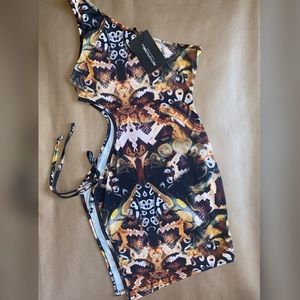 Snakeskin Printed Dress